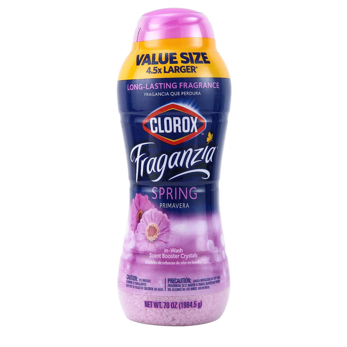Clorox Fraganzia Laundry Scent Booster Crystals, In-Wash Fragrance Beads for Fresh-Smelling Clothes & Linens, Safe for All Fabrics & Colors, Easy-Pour Bottle
