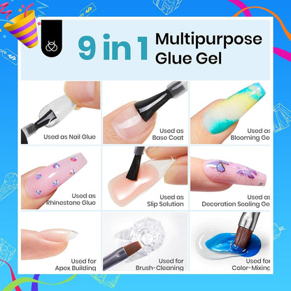 Beetles_Gel_Nail_Kit_Etch-X,_Almond_Short,_504pcs_12_Sizes_Nail_tips,_with_9_in_1_Nail_Glue_Mini_LED_Light,_Acrylic_Half_Matte_Tips_Press_On_Nail,_Extension_DIY_Set_at_Home,_Gift_for_Women_&_Girls