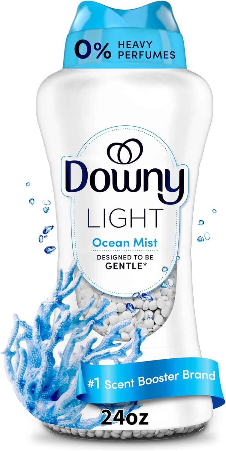 Downy Light Laundry Scent Booster Beads, In-Wash Fabric Beads Designed To Be Gentle With A Light Boost Of Scent, No Heavy Perfumes