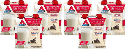 Atkins Vanilla Cream Meal Size Protein Shake, 23g Protein, Low Glycemic, 3g Carb, 1g Sugar, Keto Friendly