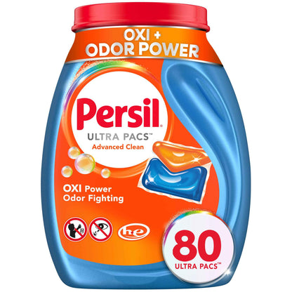 Persil Ultra Pacs Advanced Clean Oxi+Odor Power Laundry Detergent