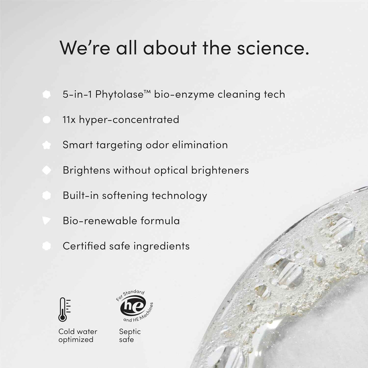 Dirty Labs | Bio-Liquid Laundry Detergent Hyper-Concentrated High Efficiency & Standard Machine Washing Nontoxic, Biodegradable Stain Odor Removal