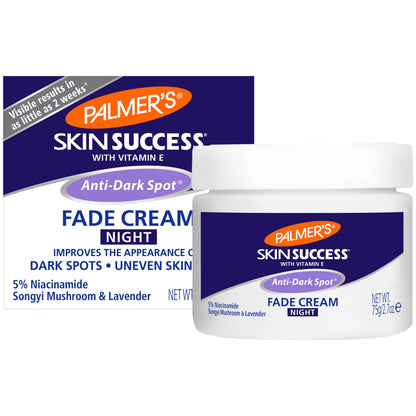 Palmer&amp;#39;s Skin Success Anti-Dark Spot Nighttime Fade Cream with Retinol &amp;amp; Niacinamide, Dark Spot Corrector for Face, Night Moisturizer Helps Reduce Dark Spots, Fine Lines &amp;amp; Wrinkles, 2.7 Ounce