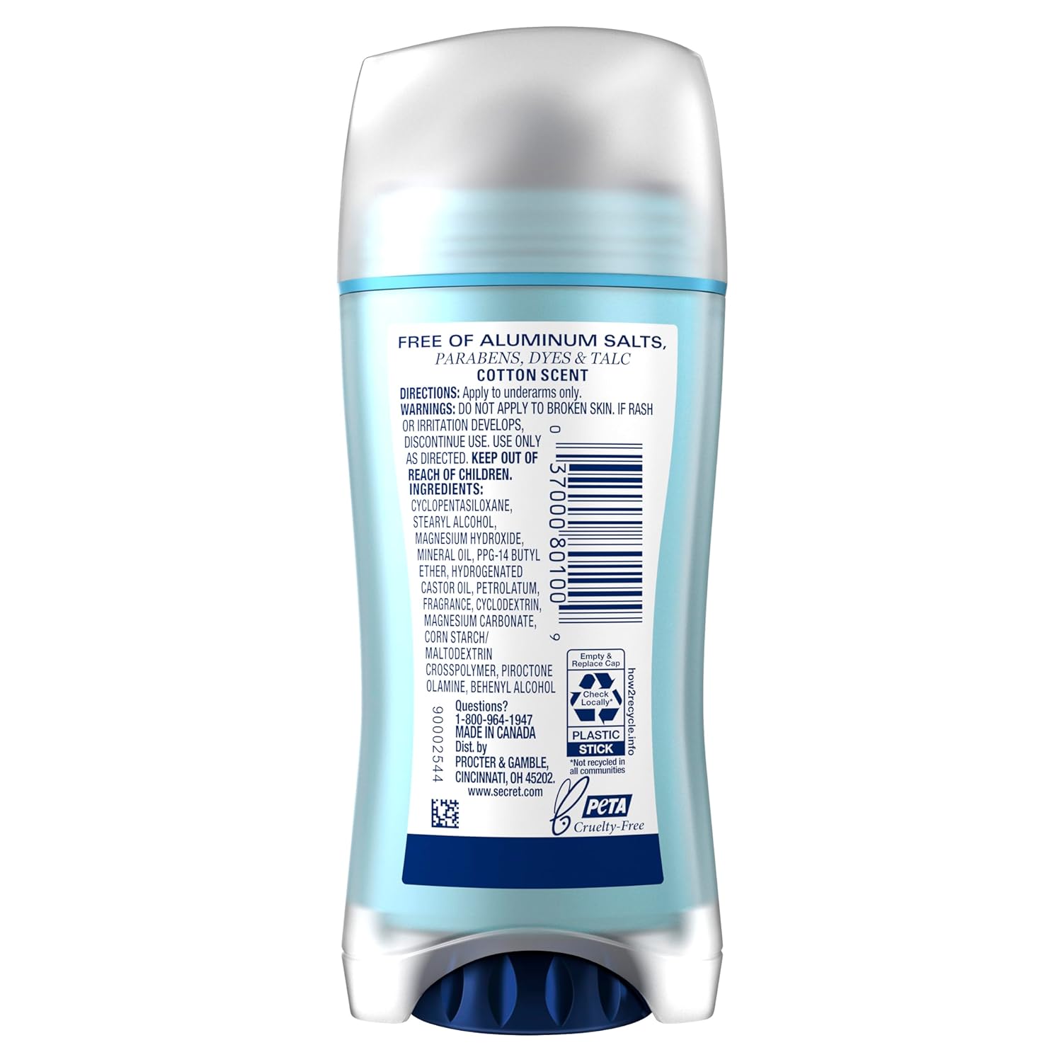 Secret_Aluminum_Free_Deodorant_for_Women,_48hr_Odor_Protection,_Free_of_Parabens_Dyes_Talc_&_Baking_Soda,_PH_Balancing_Minerals,_Dry_Solid,_Cotton_Scent,_2.4_oz
