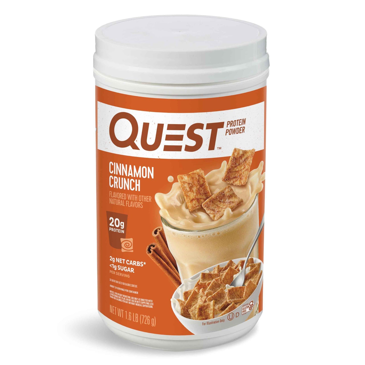 Quest Nutrition Protein Powder, 22g Protein, 1g Sugar, Low Carb, Gluten Free, 3 Pound, 43 Servings