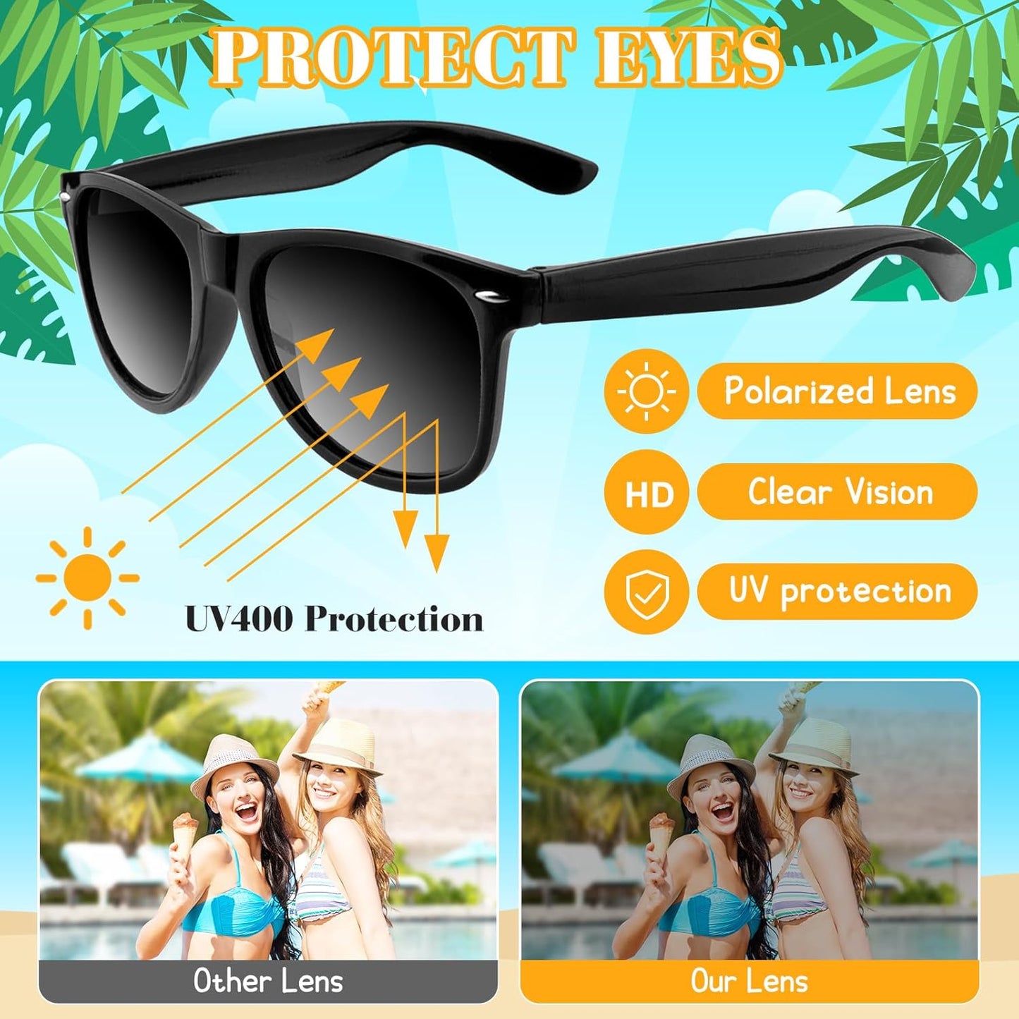 ASTARON_Black_Sunglasses_Bulk,_6/12/24/48_Pack_Sunglasses_Party_Favors_for_Summer_Beach_Pool_Birthday_Wedding_Party_Supplies