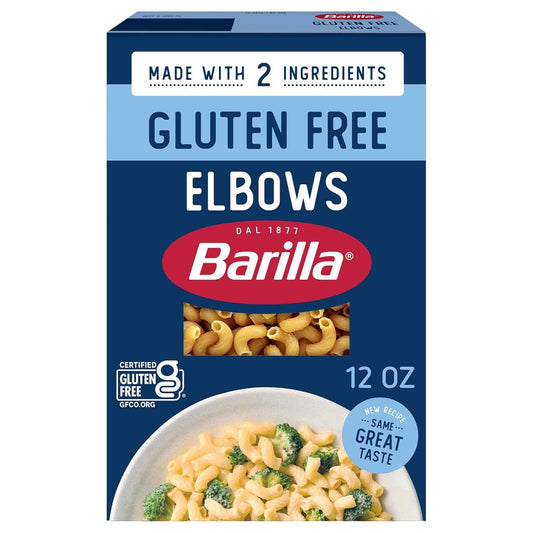 BARILLA Gluten Free Elbows Pasta, 12 Ounce - Non-GMO Gluten Free Pasta Made with 2 Ingredients