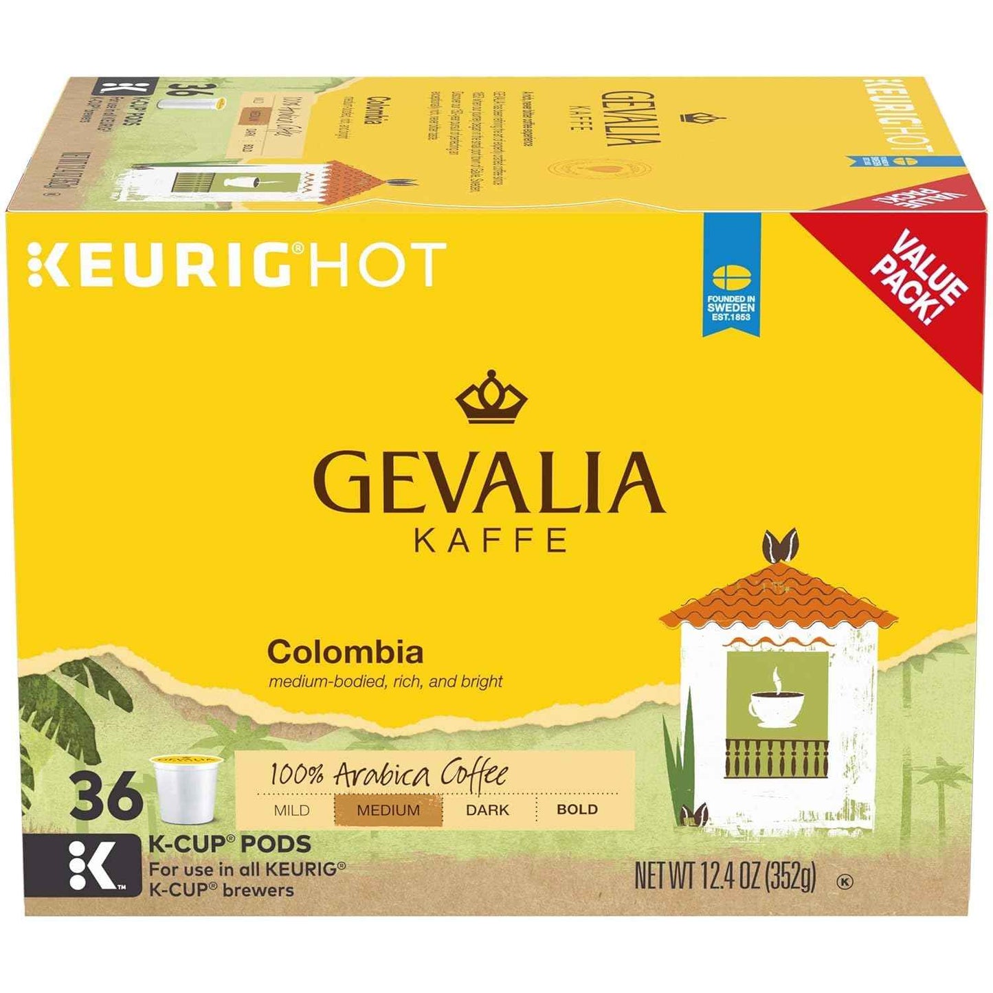 Gevalia Blend Mild Light Roast K-Cup Coffee Pods