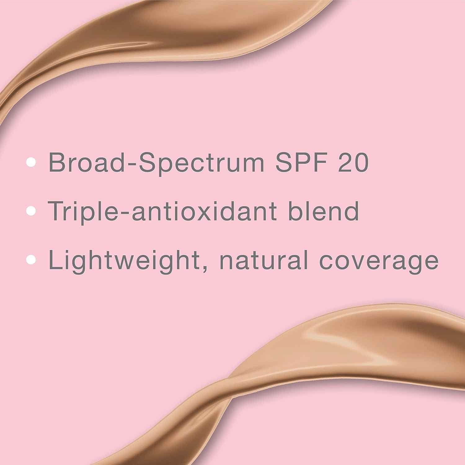 Neutrogena Healthy Skin Liquid Foundation Makeup with Broad Spectrum SPF 20 Sunscreen, Lightweight, Medium Coverage Makeup with Sunscreen and Pro-Vitamin B5
