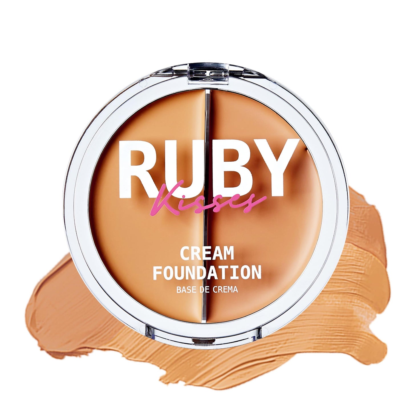 Ruby Kisses 3D Face Creator Cream Foundation &amp;amp; Concealer, 12 Hours Long Lasting, Medium to Full Coverage, Non-Greasy, Ideal for Makeup &amp;amp; Contour Palette (Level 4)