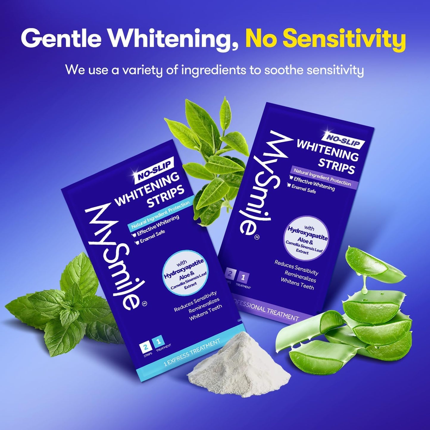 MySmile_Teeth_Whitening_Strips,_Hydroxyapatite-Infuse_White_Strips,_Non-Sensitive_Teeth_Whitening_with_Soothing_Natural_Ingredients,_Enamel-Safe,_Residue-Free,_Non-Slip,_7_Treatments_Kit