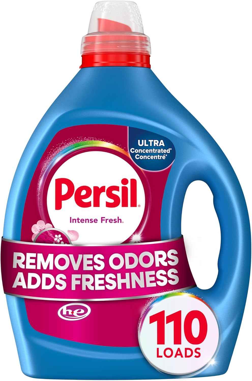 Persil Intense Fresh Everyday Clean Laundry Detergent Liquid, Ultra Concentrated Laundry Soap, Deep Cleaning & Lasting Freshness, All Water Temperatures, HE Safe
