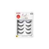 KISS Lash Couture Faux Mink False Eyelashes Multipack, 12mm, Multiple Lengths, Reusable, Cruelty Free, Vegan, Exclusive knot-free lash band, 4 Pairs