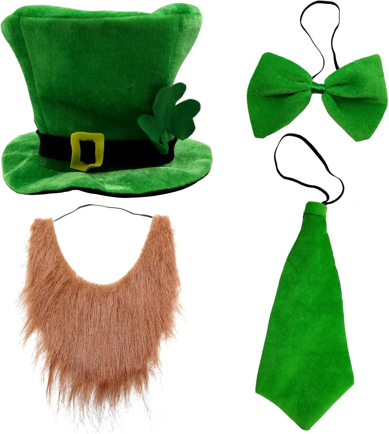 CreepyParty_St._Patrick's_Day_Party_Costume_Suit_Hat,_Bow,_Bow_Tie,_Beard,_Scarf_(Hat,_Beard,_Tie,_Bow_tie)