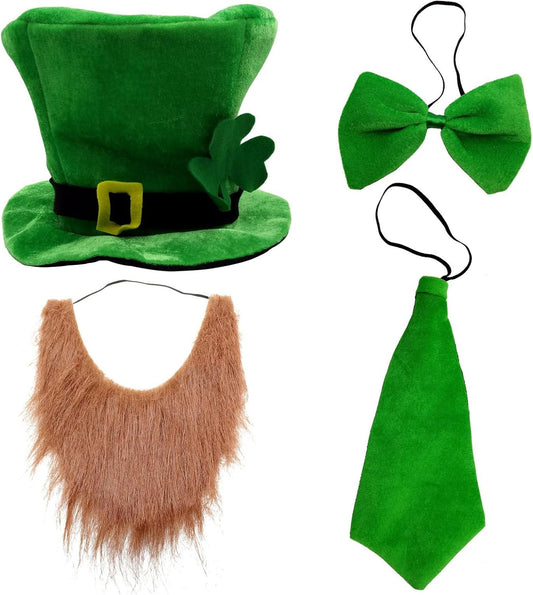 CreepyParty_St._Patrick's_Day_Party_Costume_Suit_Hat,_Bow,_Bow_Tie,_Beard,_Scarf_(Hat,_Beard,_Tie,_Bow_tie)