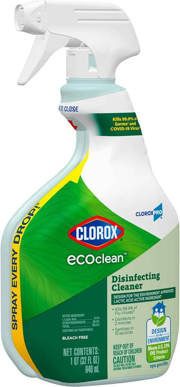 Clorox CloroxPro EcoClean Disinfecting Cleaner Spray Bottle