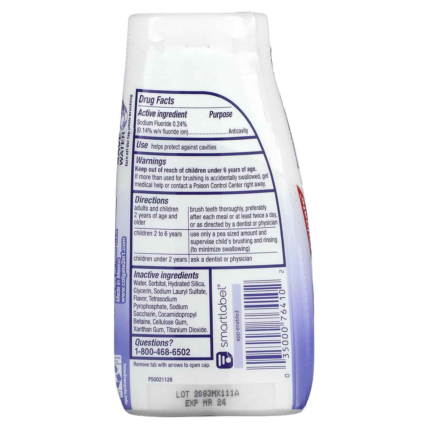 Colgate 2-in-1 Whitening with Stain Lifters Toothpaste 4.60 Oz