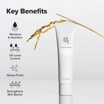 Beauty of Joseon Dynasty Cream Hydrating Face Moisturizer for Dry, Sensitive Skin, Korean Skincare for Men and Women