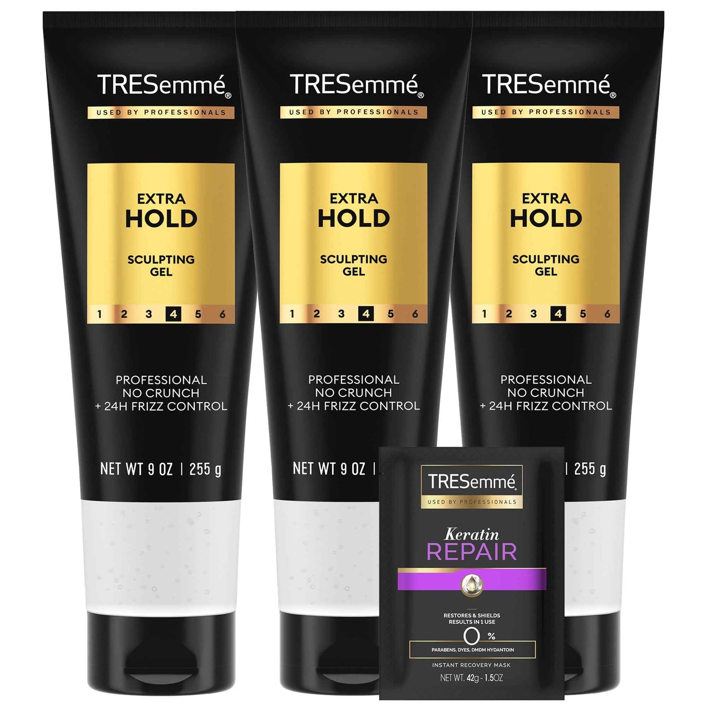 TRESemmé Alcohol-Free Gel Extra Hold for 24H Frizz Control, with Pro Lock Technology