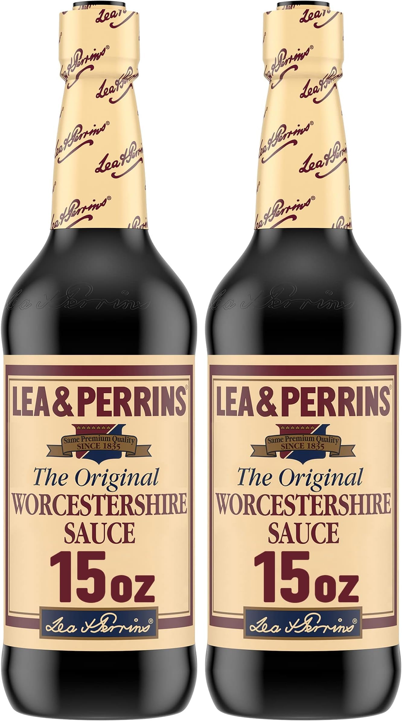 Lea &amp;amp; Perrins The Original Worcestershire Sauce (15 fl oz Bottle) (Pack of 2)