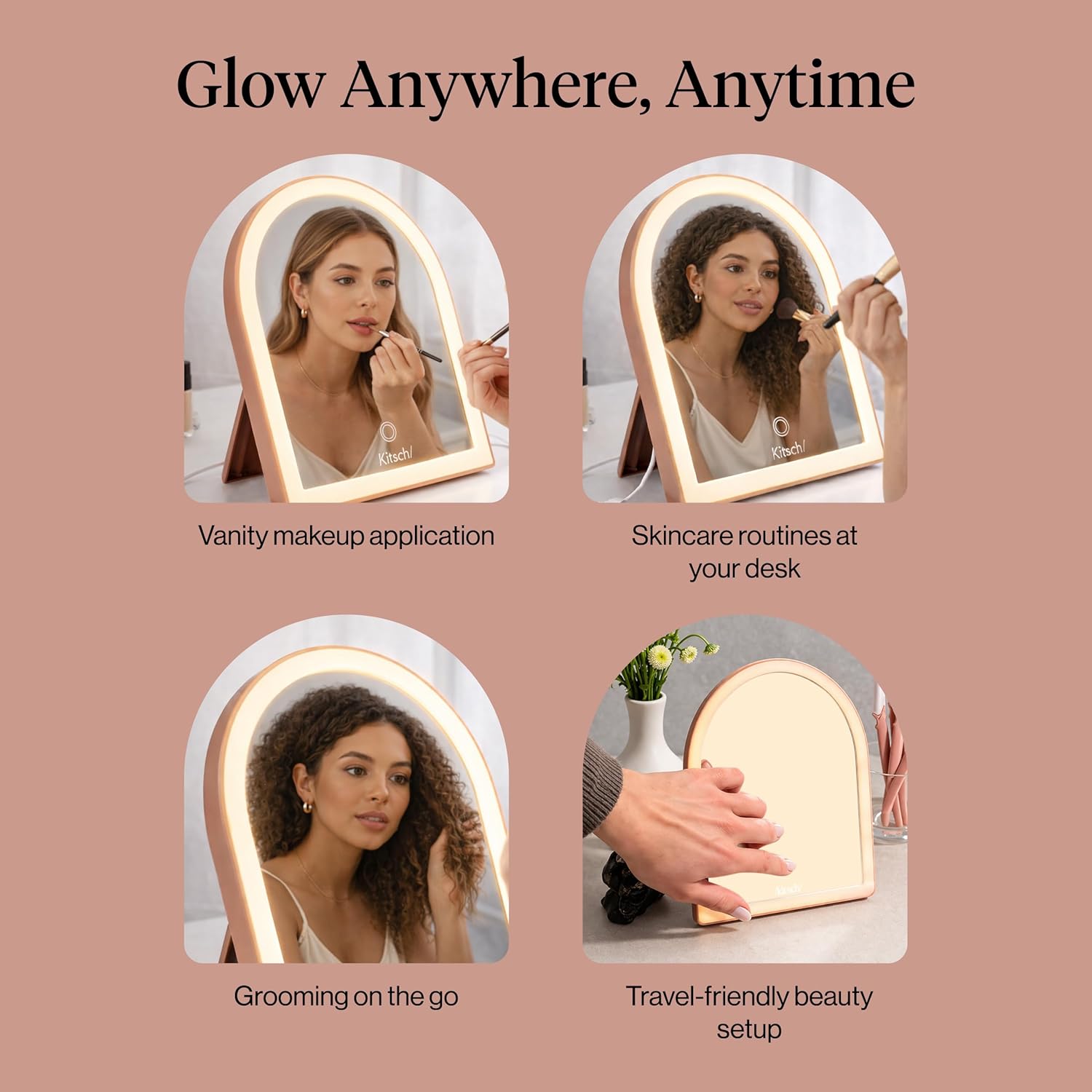 Kitsch_Arch_Desk_Vanity_Mirror_with_Lights,_LED_Makeup_Surface,_Touch_Sensor_Dimmable_Warm_Neutral_Cool_Glow,_Rechargeable_Desk_Mirror_with_Kickstand_for_Travel_-_Terracotta