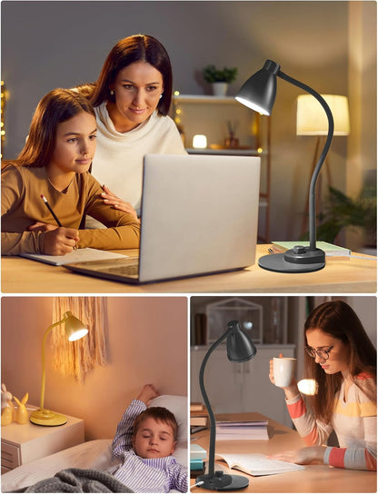 BOHON_LED_Desk_Lamp_with_USB_Charging_Port_3_Color_Modes_Dimmable_Reading_Light_Intelligent_Induction_Auto_Dimming_Task_Lamp_Neck_Flexible_Table_Lamp_for_Bedside_Office,_AC_Adapter_Include