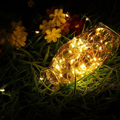 GDEALER_4_Pack_16.4_Feet_50_Led_Fairy_Lights_Battery_Operated_with_Remote_Control_Timer_Waterproof_Copper_Wire_Twinkle_String_Lights_for_Christmas_Bedroom_Indoor_Outdoor_Wedding_Dorm_Decor_Warm_White/Cool_White