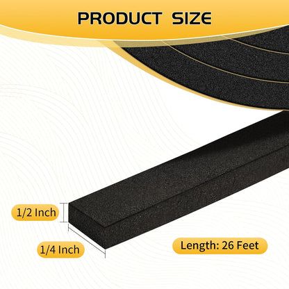 26Ft_Weather_Stripping_Door_Seal_-_1/2"_x_1/4"_Door_Seal_Strip_for_Door_Frame,_High_Density_Foam_Insulation_Tape,_Self_Adhesive_Soundproof_Gap_Filler_for_Doors,_Windows,_Sliding_Door_and_AC_Units