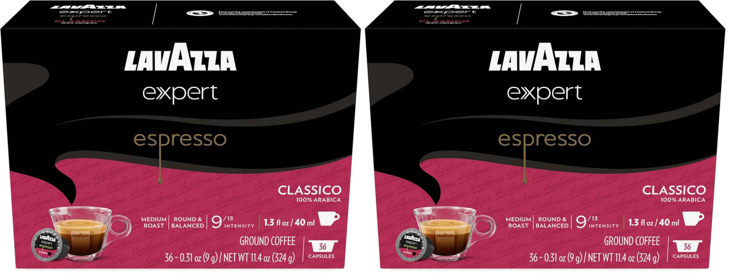 Lavazza Capsules, Medium Roast, 100% Arabica, Compatible with Own Classy Machines
