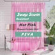 Clear Hot Pink - 72"W x 84"L (Pack of 1)
