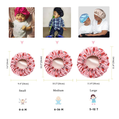 YANIBEST_Baby_Satin_Bonnet_Sleep_Cap_-_Double_Layer_Reversible_Adjustable_Silky_Satin_Cap_for_Infant_Toddler(6-36Months,Strawberry)
