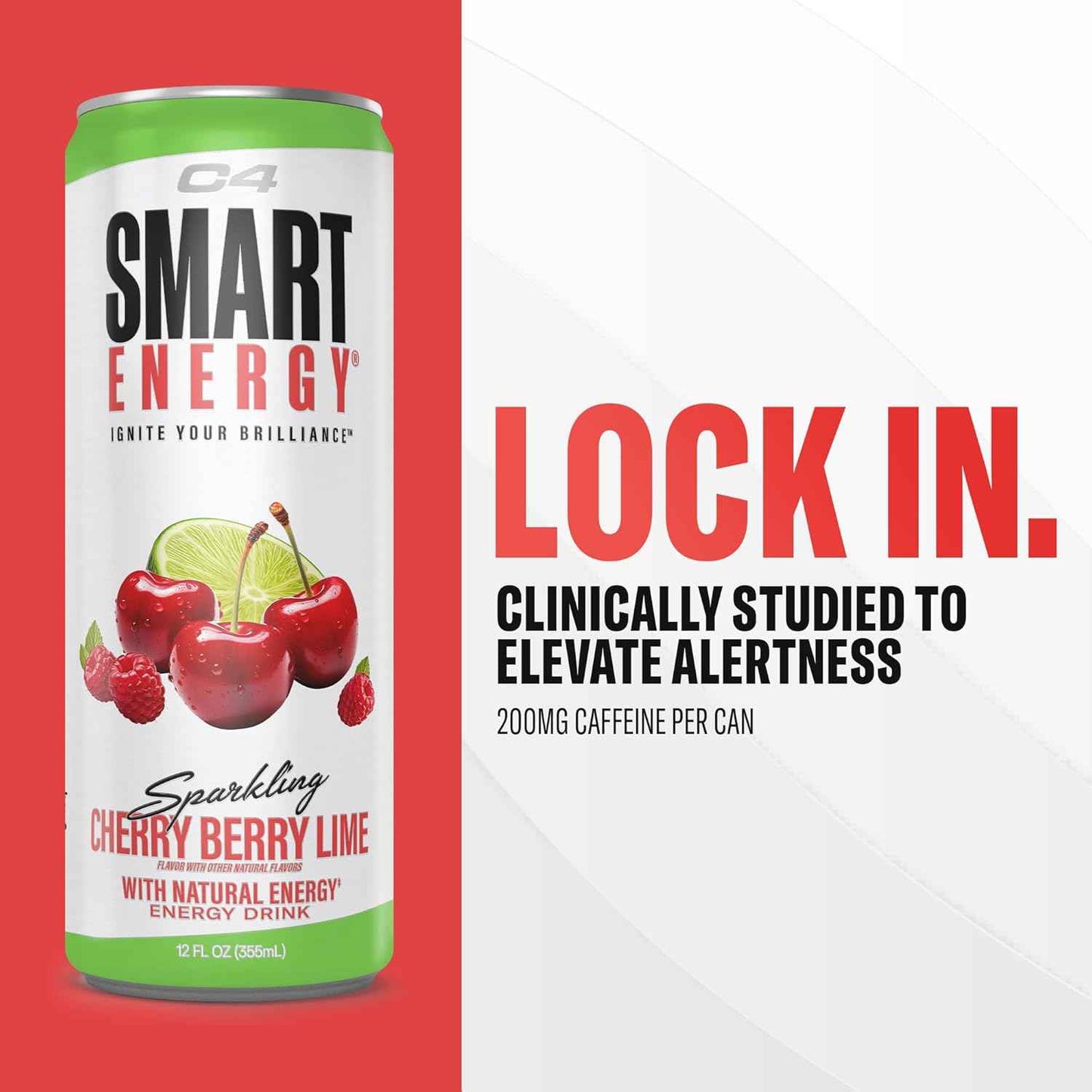 Cellucor C4 Smart Energy Drink - Sugar Free Performance Fuel & Nootropic Brain Booster, Coffee Substitute or Alternative