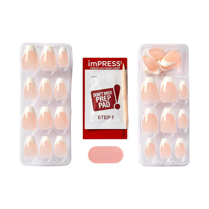 KISS_imPRESS_No_Glue_Mani_Press_On_Nails,_French,_'Ideal',_White,_Medium_Size,_Coffin_Shape,_Includes_30_Nails,_Prep_Pad,_Instructions_Sheet,_1_Manicure_Stick,_1_Mini_File