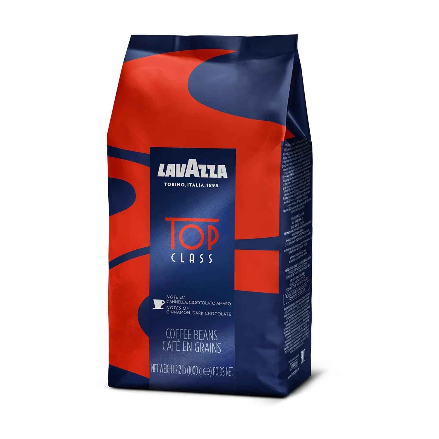 Lavazza Whole Bean Coffee Blend, Medium Espresso Roast Bag, Authentic Italian, Blended and roasted in Italy, Full bodied with smooth and balanced flavor