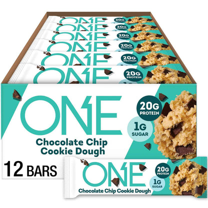 ONE Protein Bars, Gluten Free with 20g Protein and 1g Sugar, Pantry Staples, 2.12 oz