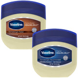 Vaseline Original & Cocoa Butter Healing Jelly Travel-Size Variety 2-Pack – Rich Moisturizing Ointment, Skin Protectant for Soothing Cracked, Dry Skin, 1.75 Oz Ea