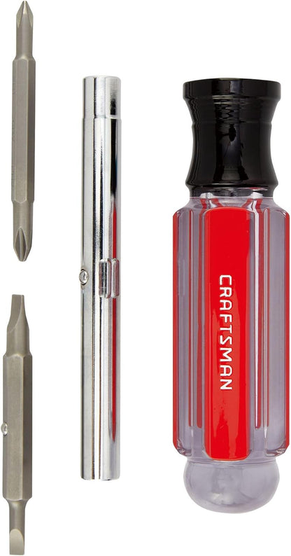 CRAFTSMAN_Screwdriver_Multi-Bit_Set,_6_in_1,_Acetate_Handle_(CMHT66052)