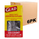 120 Count (Pack of 6) - Clear