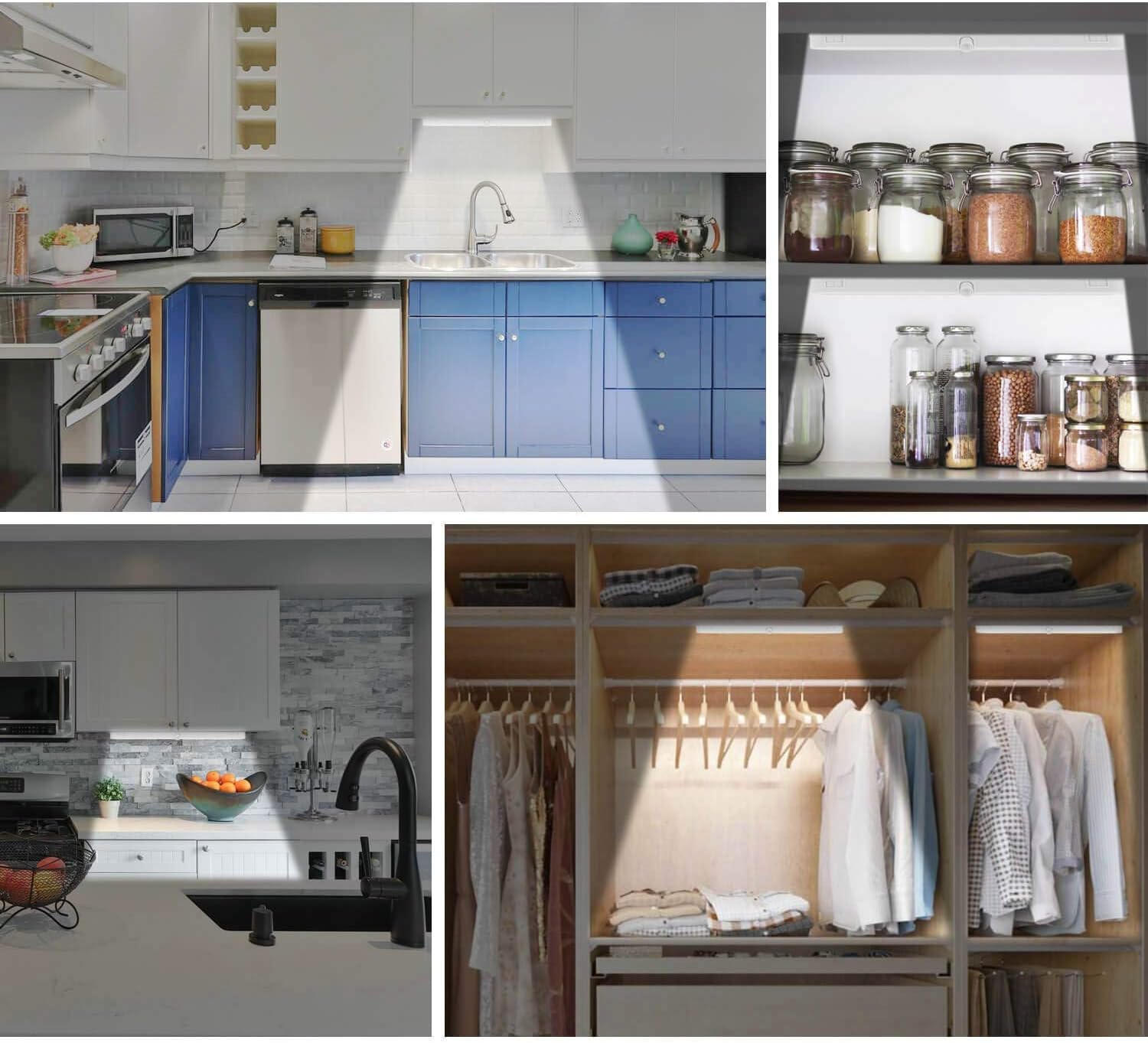 BLS_T01L_LED_Closet_Light,_Super_Bright_20_LED_Under_Cabinet_Lighting_Battery_Powered/DC_Input_Wireless_Motion_Sensing_Light,_Auto_On_Off_Switch,_Motion_Sensor_&_Light_Sensor,_Light_Beam_Adjustable