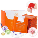 Modelones Nail Polish Remover Pads, Acetone Nail Polish Remover Wipes 50 PCS Professional Individually Wrapped Wet Wipes Easily & Quickly  Smell Glycerin Moisturizing Big Size Portable