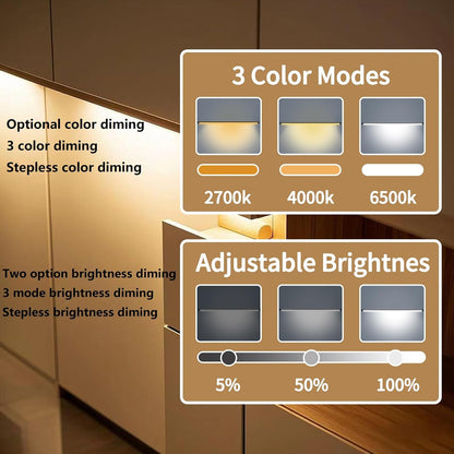 Black/White_Plug_in_Under_Cabinet_Light_bar_with_Motion_Sensor,_Dimmable,_Remote_Control,Color_and_Brightness_Adjustable,_Magnet_LED_Strip_Lights_for_Kitchen,_Workbench,_and_Closet_3_Pack