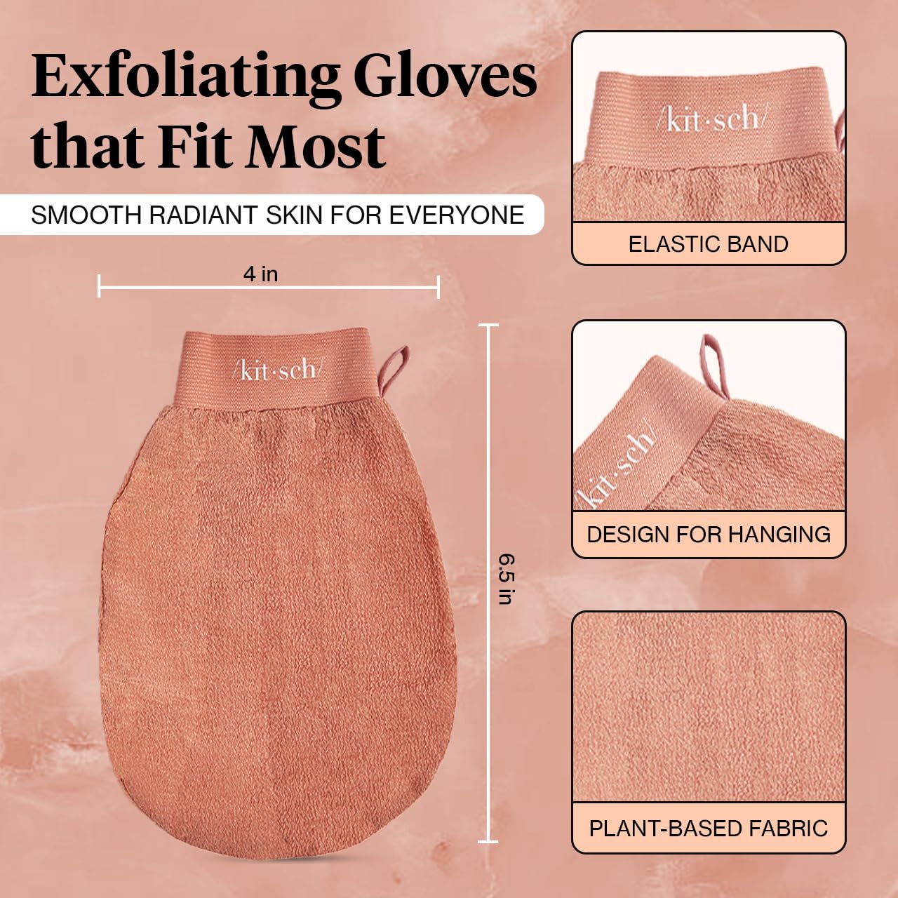 Kitsch_Exfoliating_Gloves_2pc_–_Korean_Exfoliating_Mitt_&_Deep_Exfoliating_Body_Scrubber_for_Shower,_Bath_|_Body_Exfoliator,_Dead_Skin_Remover_|_Skin_Care_for_Smooth,_Renewed_Skin_-_Black_&_Terracotta