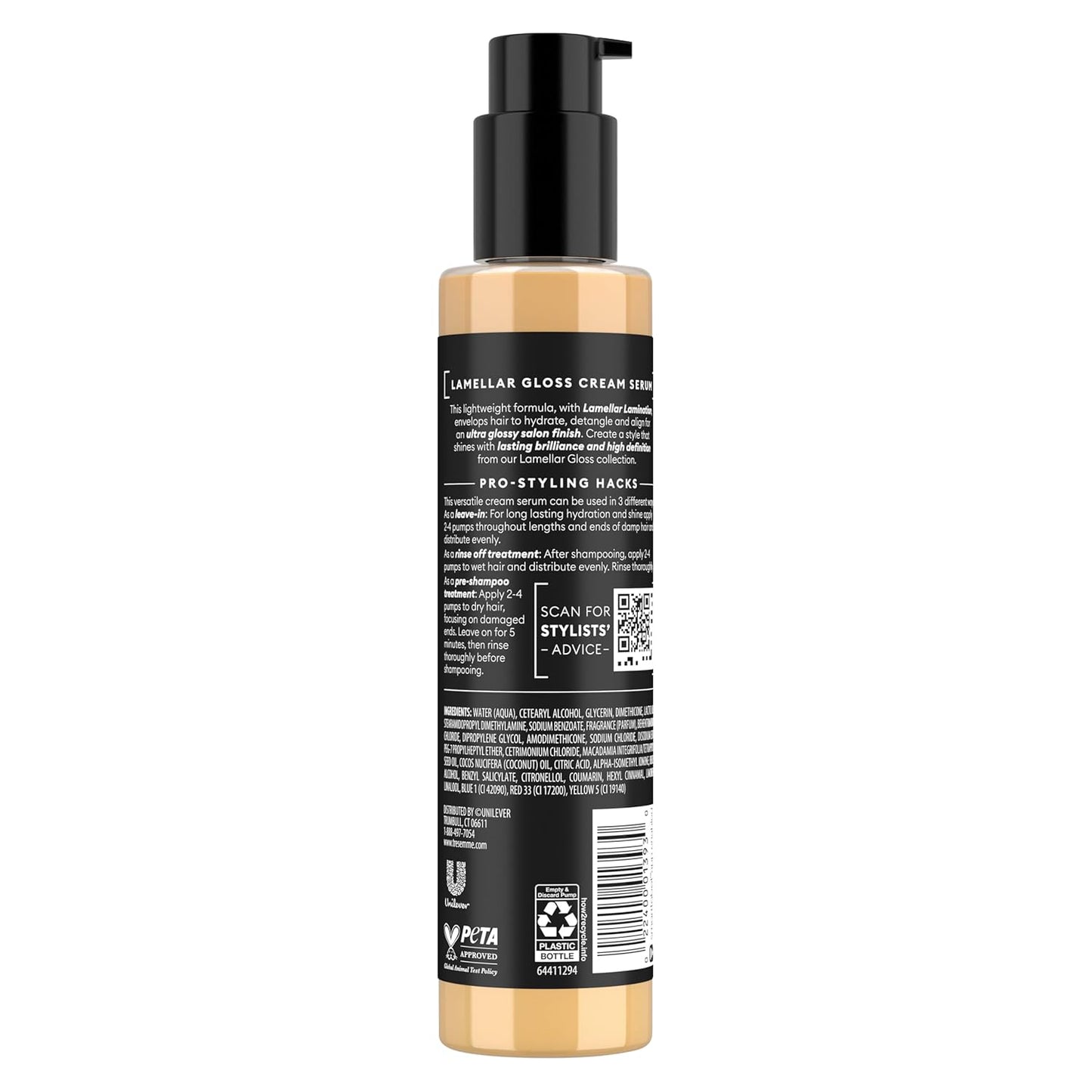 TRESemme_Hydrating_&_Detangling_Cream_Serum_Lamellar_Gloss_Ultra_Shine_Up_to_72H_5.7_Fl_Oz_|_Hydrating,_Detangling,_Ultra_Shine,_Up_to_72H