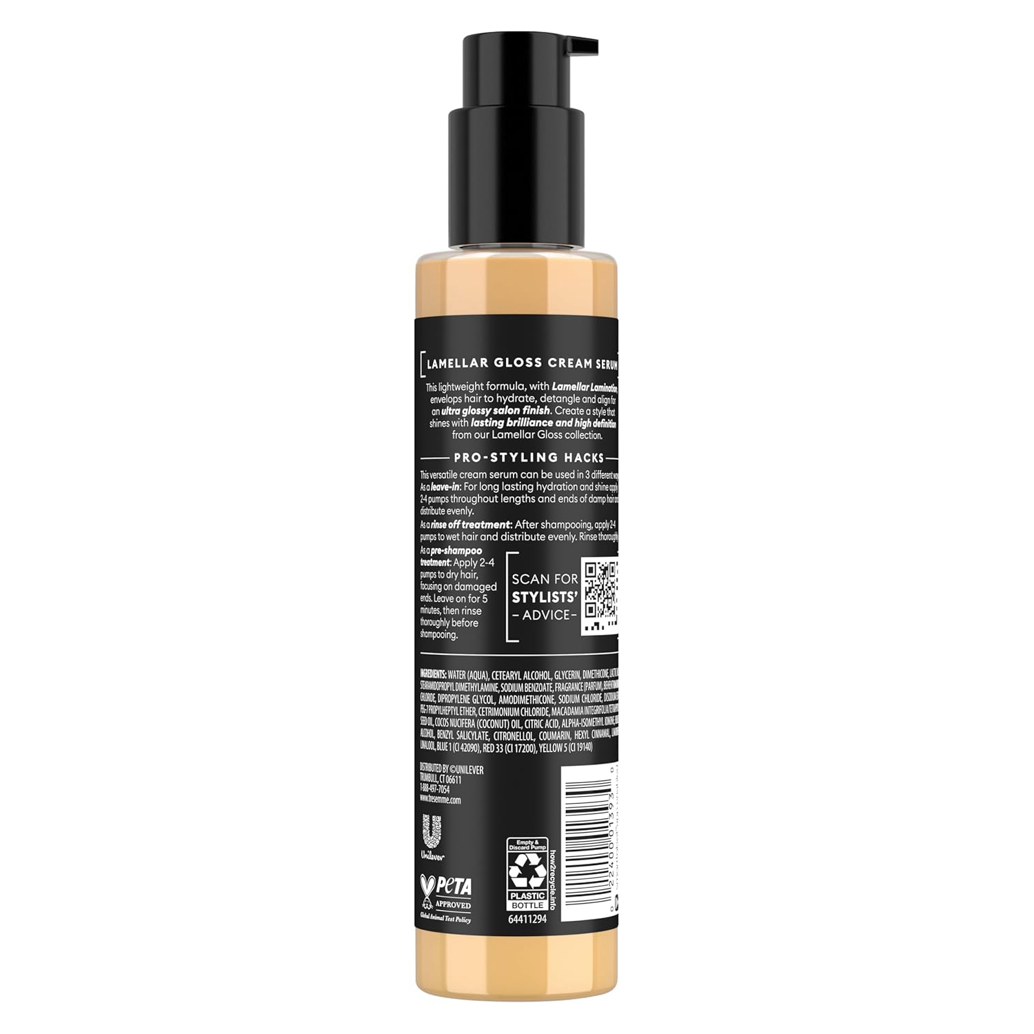 TRESemme_Hydrating_&_Detangling_Cream_Serum_Lamellar_Gloss_Ultra_Shine_Up_to_72H_5.7_Fl_Oz_|_Hydrating,_Detangling,_Ultra_Shine,_Up_to_72H