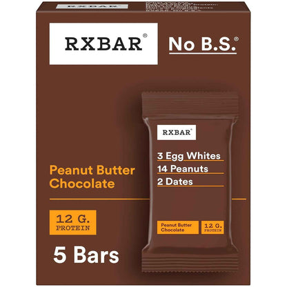 RXBAR Protein Bars, Protein Snack, Snack Bars, Peanut Butter Chocolate