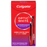 Colgate Optic White Overnight Teeth Whitening Pen, Teeth Stain Remover, Removes Years of Stains in Just 1 Week, Enamel Safe, Designed for No Tooth Sensitivity