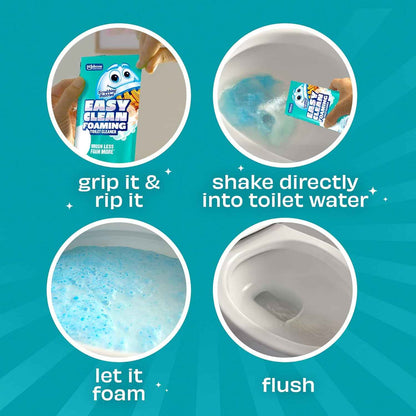 Scrubbing Bubbles Easy Clean Foaming Toilet Bowl Cleaner, Easy Drop In Powder Pouches
