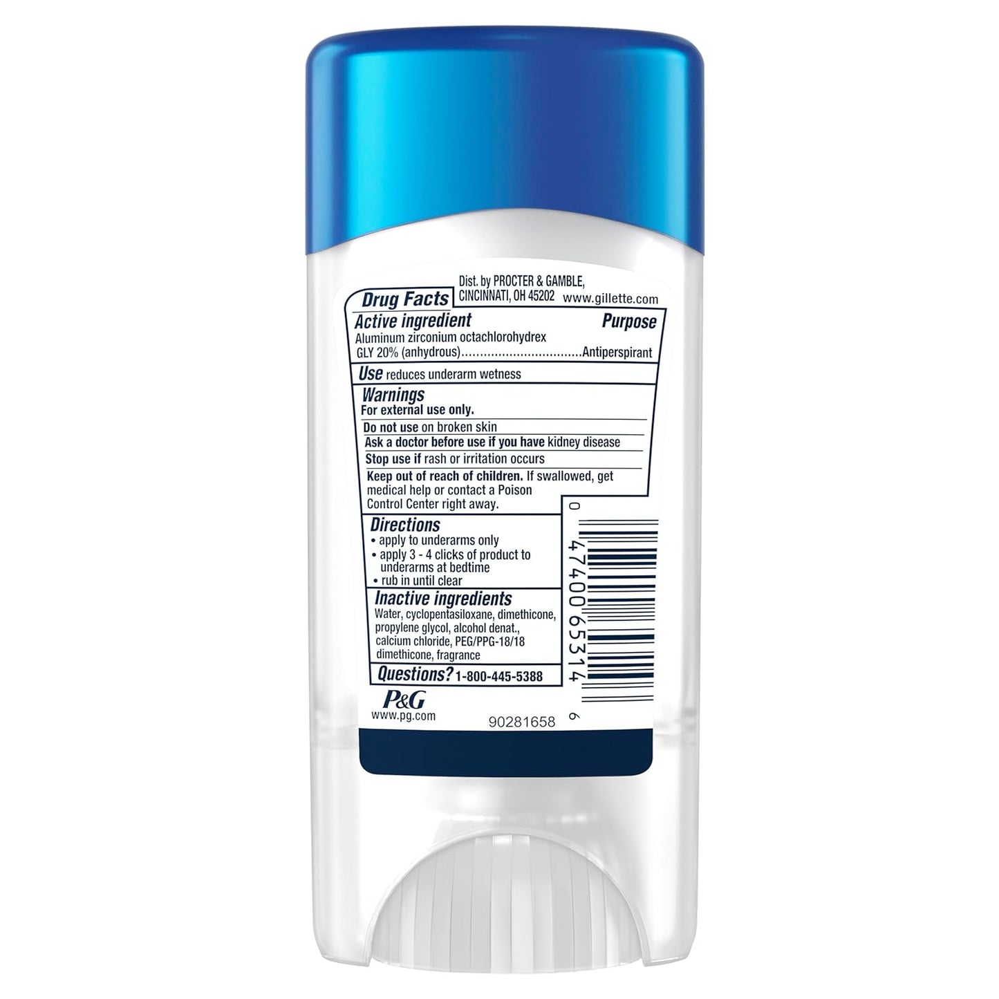 Gillette_Clinical_Antiperspirant_and_Deodorant_for_Men,_100HR_Clinical_Strength_Sweat_&_Odor_Protection,_Long_Lasting_Freshness,_Anti-White_Mark_Technology,_Clear_Gel,_Cool_Wave_Scent,_2.6_oz