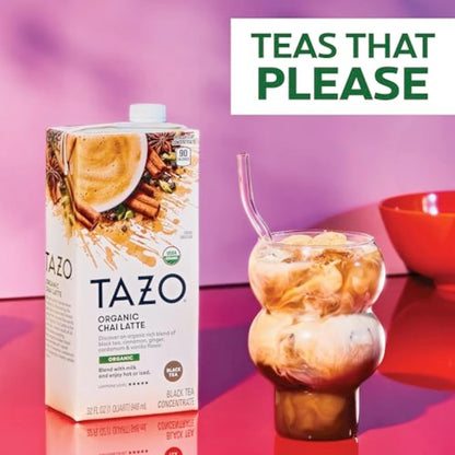 TAZO_Organic_Chai_Latte_Concentrate,_Hot_or_Iced_Black_Tea,_Easy-to-Serve,_Everyday_Lattes_and_Mocktails,_32_oz_Carton_(Pack_of_2)