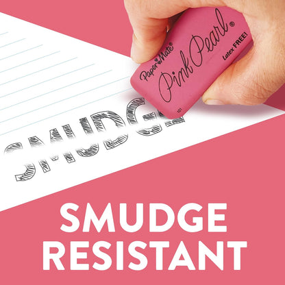 Paper_Mate_Erasers,_Pink_Pearl,_12_Count_-_Latex_Free_and_Smudge_Resistant,_Back_to_School,_Teacher_Supplies